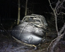 Жуткая авария под Мариуполем: водитель и пассажир погибли (ФОТО)