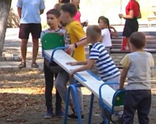В Левобережном районе Мариуполя появилась площадка для детских развлечений
