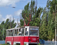 Часть трамваев в Мариуполе временно курсирует по измененным маршрутам