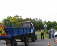 В Мариуполе произошла авария с участием трактора
