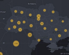 В Украине запустили интерактивную онлайн-карту распространения коронавируса (ФОТО)