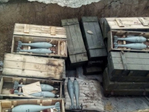 Более сотни минометных мин припрятали в тайнике на Донетчине 