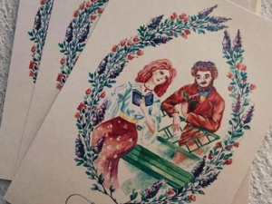 Мариупольцев Архипа Куинджи и его жену Веру изобразили на открытках ко Дню влюбленных