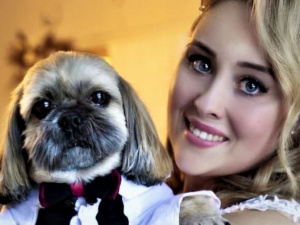 Новый тренд: в Мариуполе свидетелем на свадьбе стала собака (ВИДЕО)