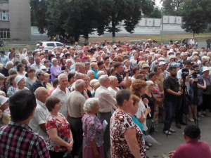 На Донбассе протестовали из-за отключения воды
