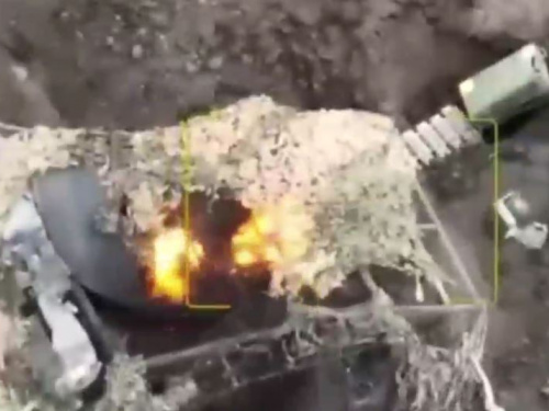 ЗСУ знищили танк з російською піхотою під Авдіївкою