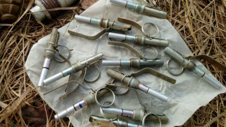 Гранаты, тротил и патроны: в Приазовье обнаружен схрон с большим количеством боеприпасов (ФОТО+ВИДЕО)