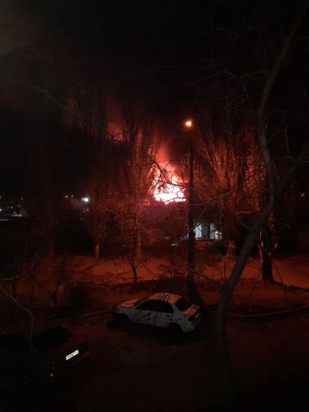 Возгорание по улице Новороссийской