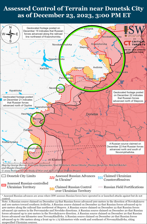 Росіяни зосередили атаки на трьох напрямках на Донбасі – карта бойових дій