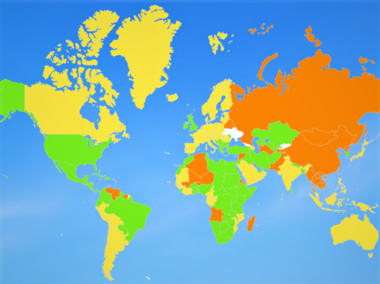 Онлайн-карта подскажет украинцам, куда можно выезжать