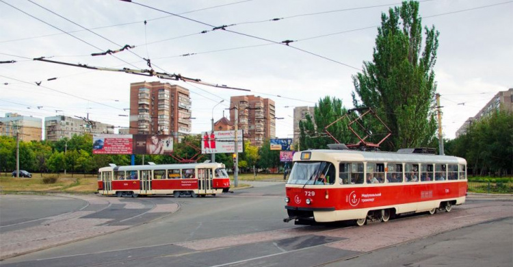 На Левобережье Мариуполя закроют трамвайное движение