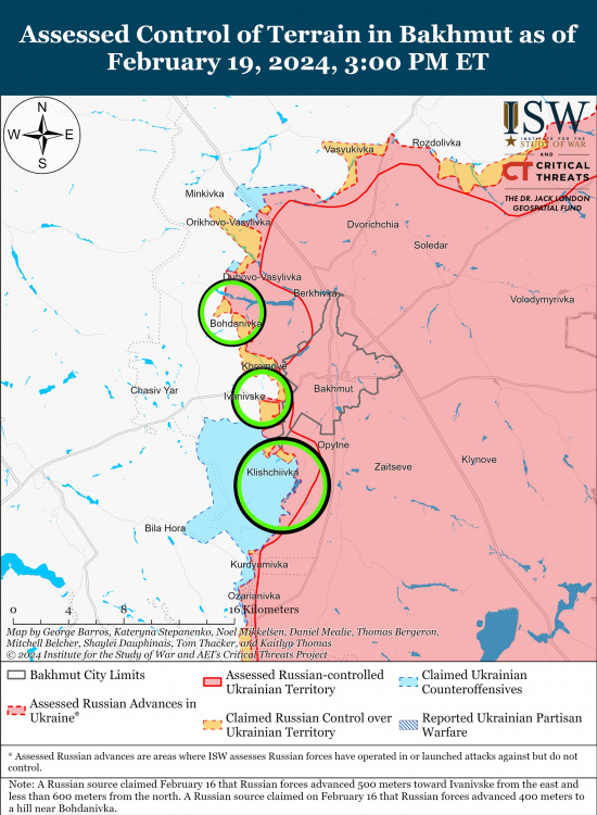 Росіяни намагаються просунутися на п’яти напрямках на Донбасі – ситуація та карта
