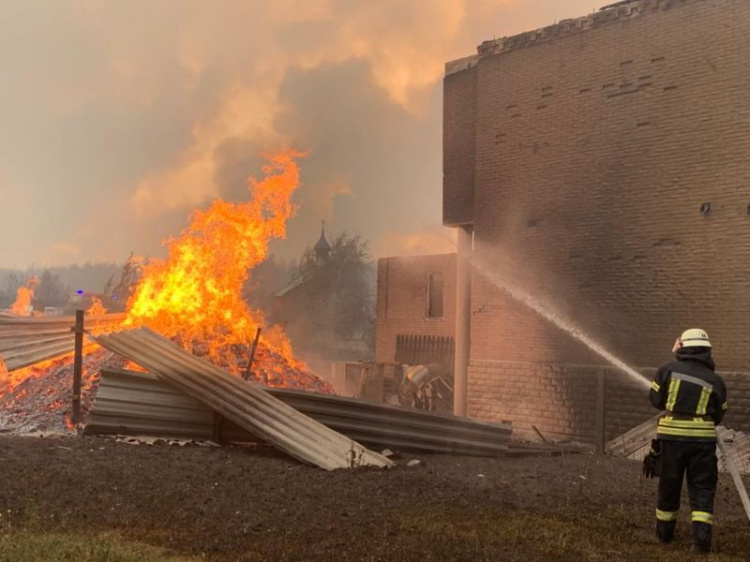 Пожары на Луганщине: погибло не менее пяти человек. Президент прибыл на место происшествия