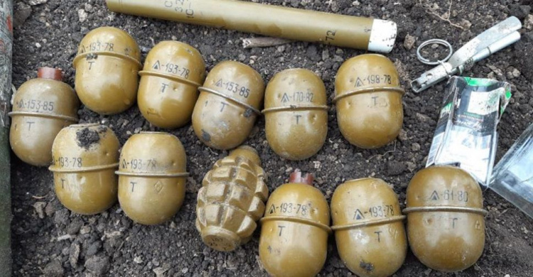 На Донетчине нашли тайник с гранатами и минами (ФОТО)