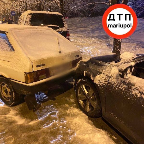 На заснеженных дорогах Мариупольского района всплеск ДТП