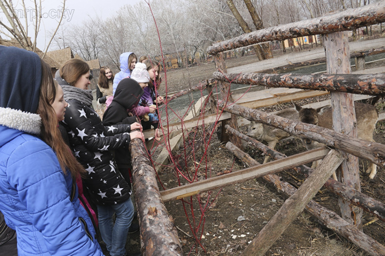Мариупольские копы сводили в зоопарк воспитанников детского центра (ФОТО)