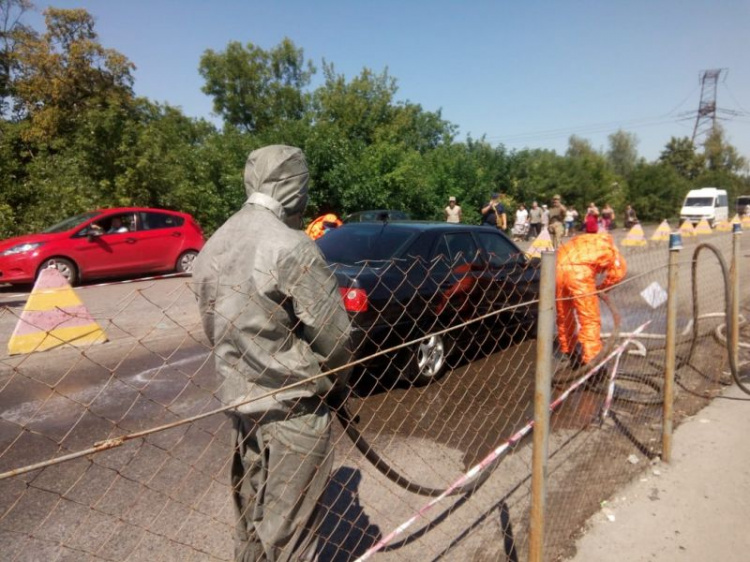 В Донецкой области прошли учения по ликвидации радиационного загрязнения (ФОТО)
