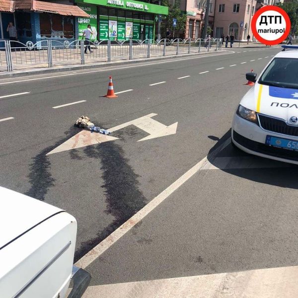 В Мариуполе на дороге умер 79-летний велосипедист (ФОТО+ДОПОЛНЕНО)