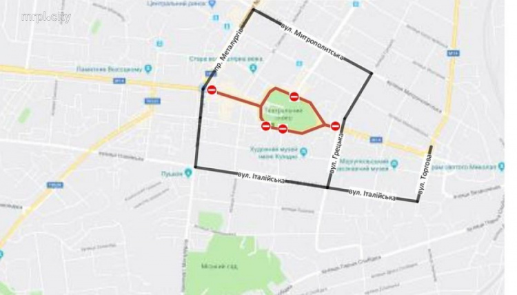 Общественный транспорт не будет ходить по центру Мариуполя