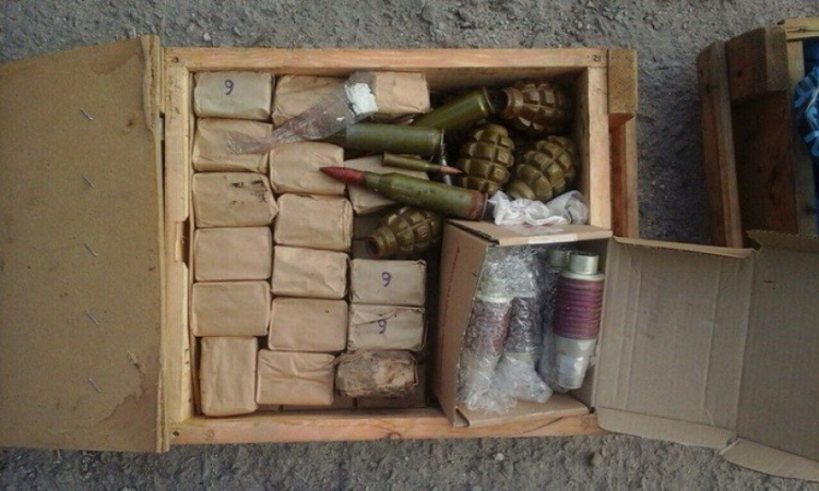 На Луганщине СБУ нашла тайник с гранатами и патронами