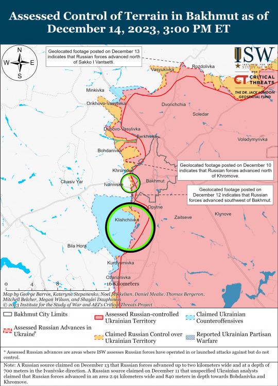 У районі Авдіївки, Бахмута та Мар’їнки Сили оборони відбили понад 70 атак за добу – карта