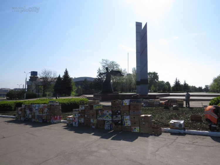 В Мариуполе у памятника Воинам-освободителям сорвали тысячи тюльпанов (ФОТОРЕПОРТАЖ)