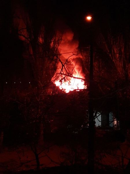 Возгорание по улице Новороссийской