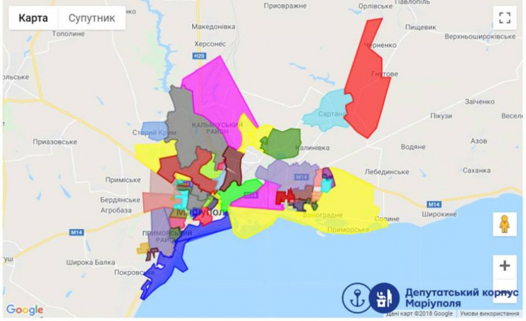 Информацию о мариупольских депутатах можно будет узнать в новой электронной карте (ФОТО)