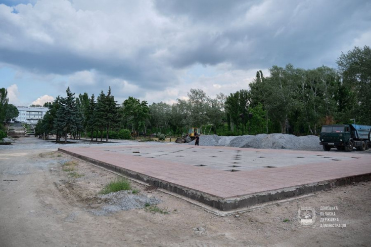 Каскадный фонтан в парке Гурова в Мариуполе станет крупнейшим в Украине