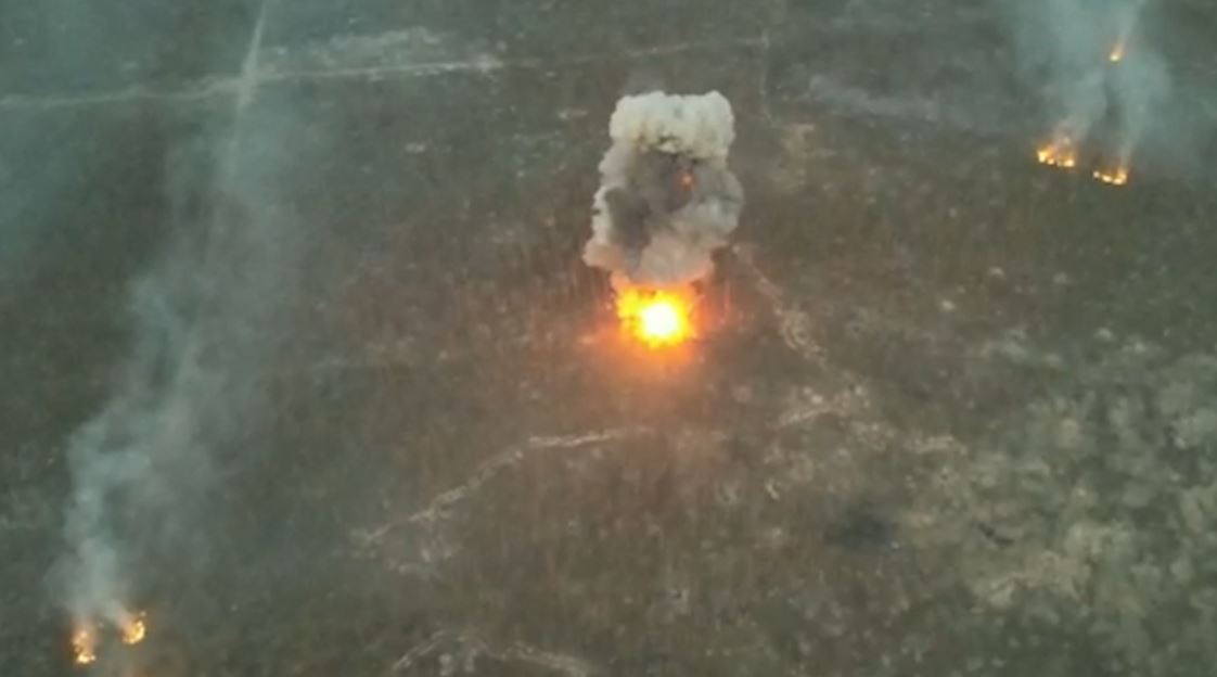 Захисники підірвали російську техніку в Серебрянському лісі