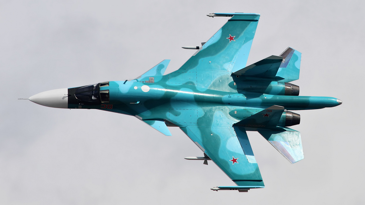 В Росії згорів ще один бомбардувальник Су-34