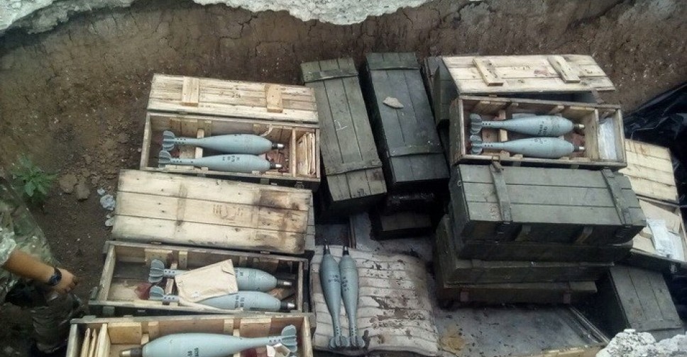 Более сотни минометных мин припрятали в тайнике на Донетчине 