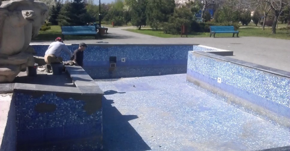 Фонтан в Приморском парке Мариуполя почти готов к запуску