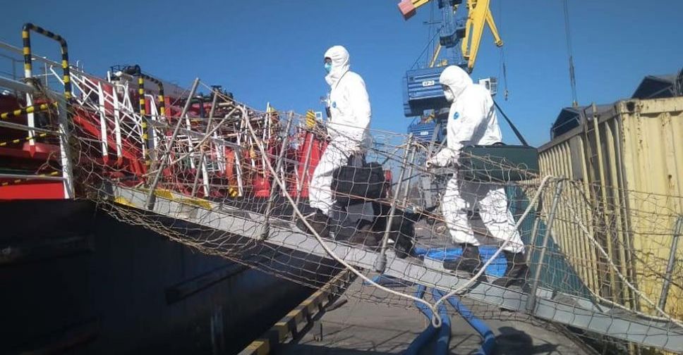 В мариупольском порту противодействуют  распространению COVID-19 (ФОТО)