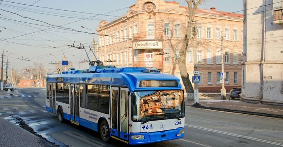 В Мариуполе троллейбусы перевели на укороченный маршрут