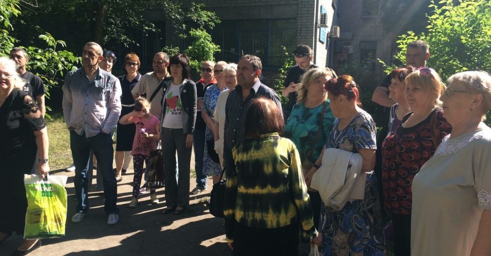 Мариупольские пенсионеры повторно вышли на митинг (ФОТО)