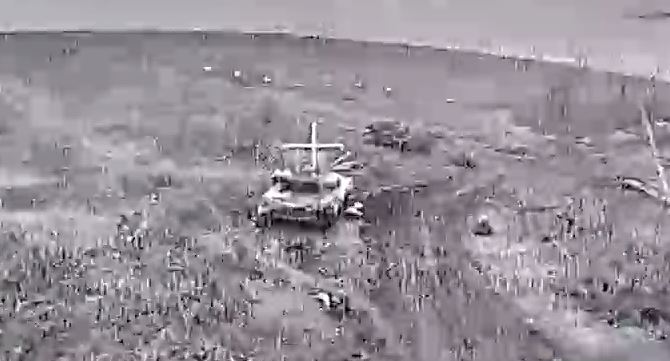 Азовці яскраво підірвали російський потужний танк під Авдіївкою