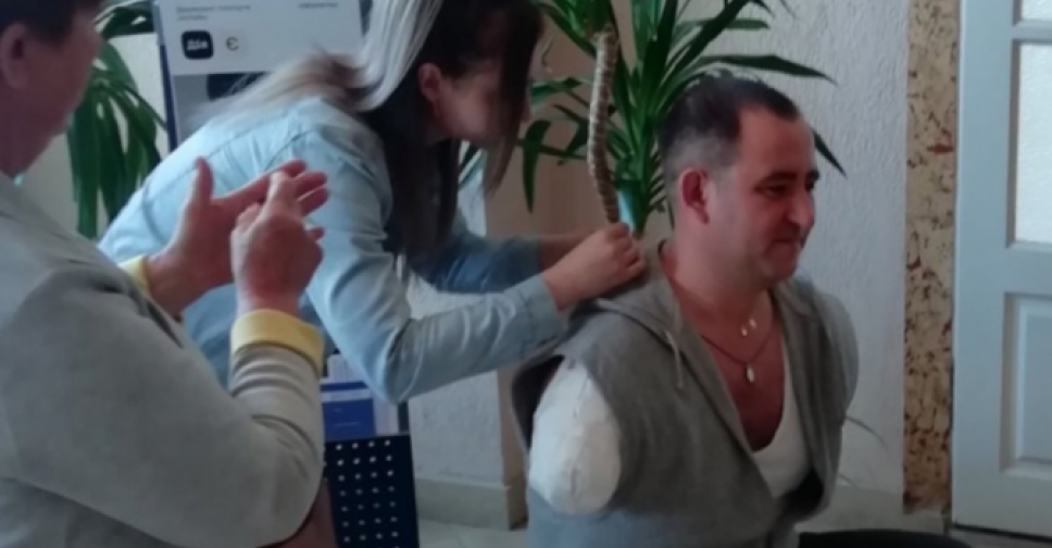 На Львовщине женился защитник Мариуполя, который потерял обе руки на войне