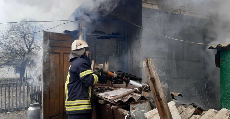 Во время пожара на Донетчине пострадала пенсионерка