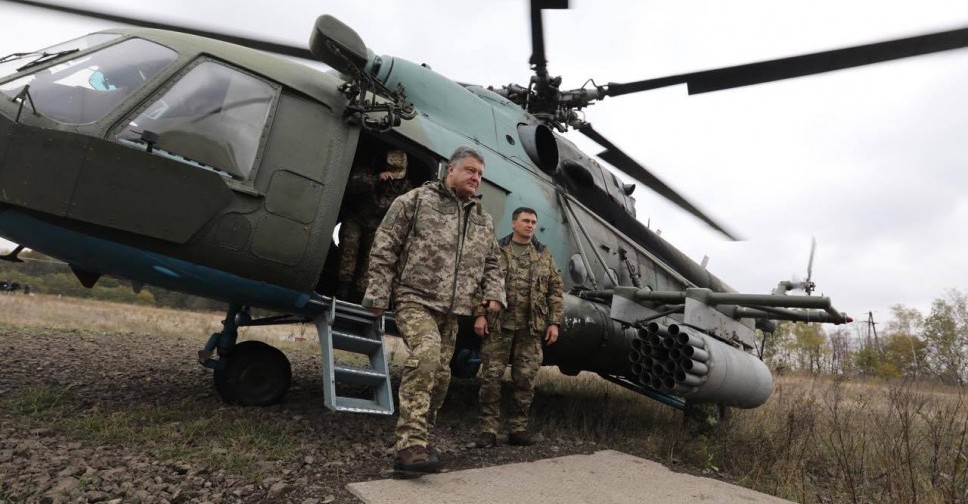 В зоне АТО встретились президент и военные шестой волны мобилизации
