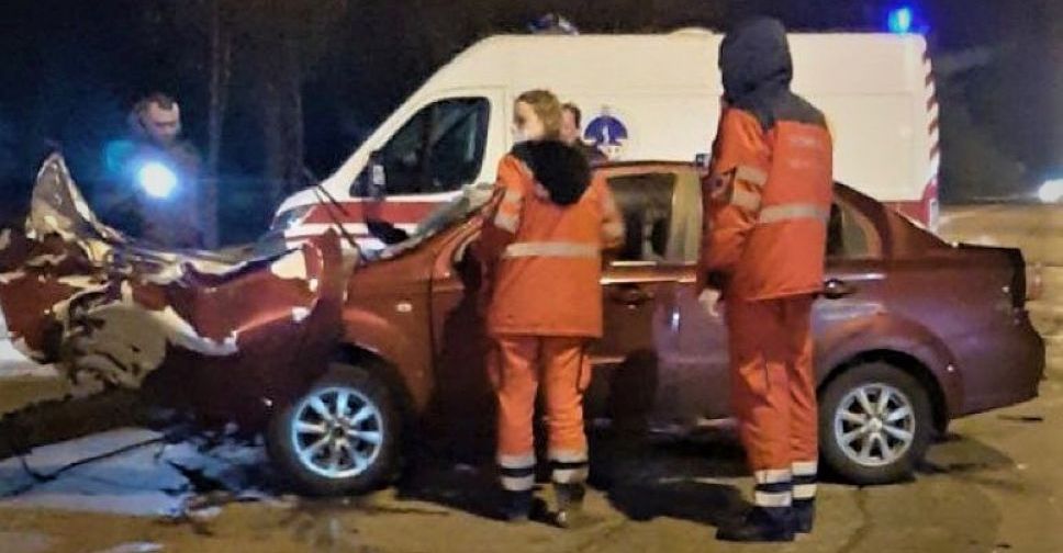 На выезде из Мариуполя погибли водитель и собака, на скользкой трассе перевернулся автомобиль (ДОПОЛНЕНО)