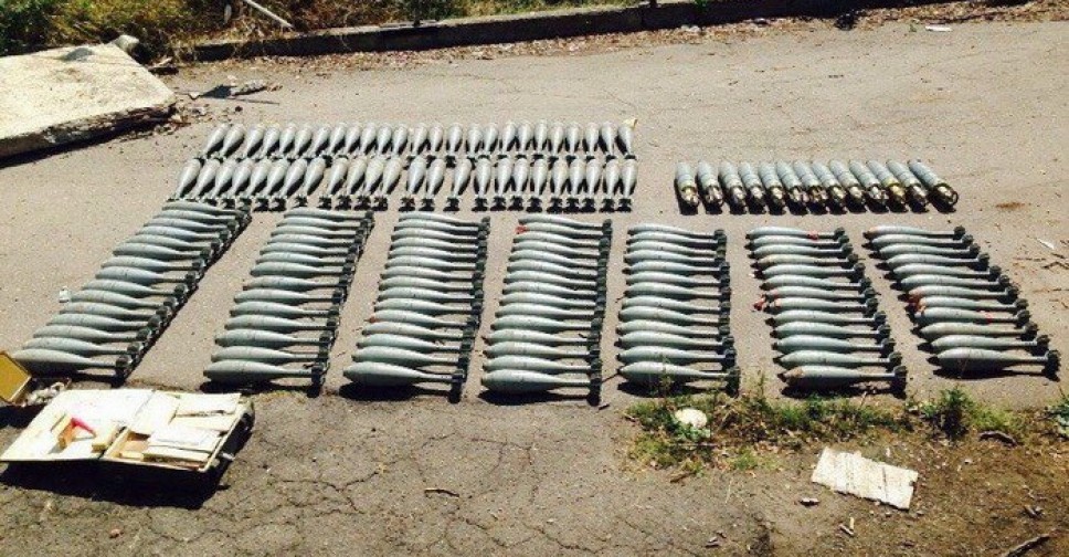 Вблизи серой зоны «ДНР» прятала большой запас снарядов и мин