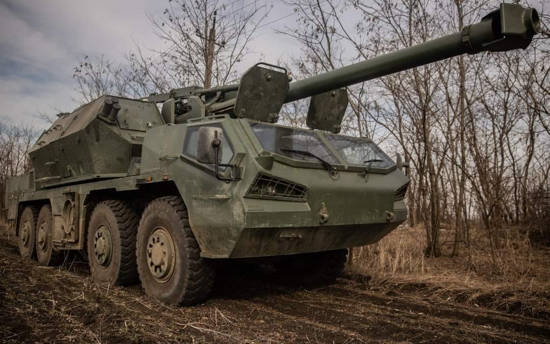 НГУ артилерією знищила скупчення техніки окупантів під Бахмутом