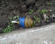 Лежала на дороге: мариуполец возле дома обнаружил боевую гранату (ФОТО)