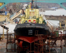 За год мариупольский судоремонтный завод починил судов более, чем на 60 млн гривен