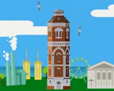 Столетнюю историю водонапорной башни в Мариуполе поместили в короткий ролик (ВИДЕО)