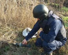 В жилом районе Мариуполя обнаружили минометную мину (ФОТО)