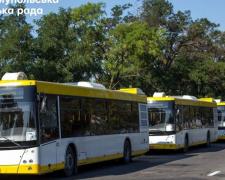 В Мариуполь прибыли новые минские автобусы (ФОТО)
