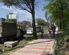 В Мариуполе отремонтируют более 12 км тротуаров
