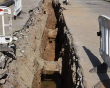 В историческом центре Мариуполя меняют «древний» водовод